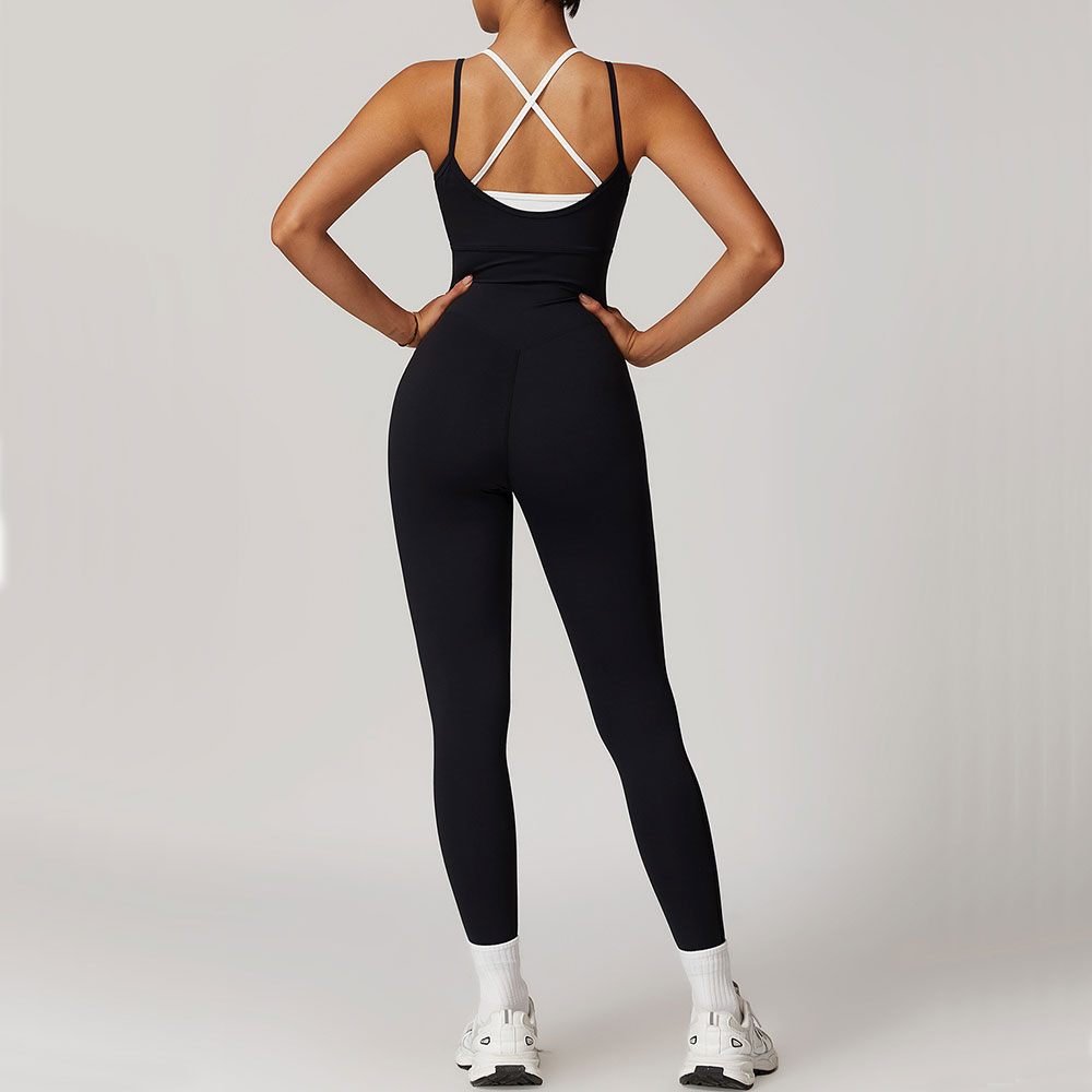 Color Blocked Jumpsuit Gym Set - Crossfit Workout With Equipment ulasan dan harga