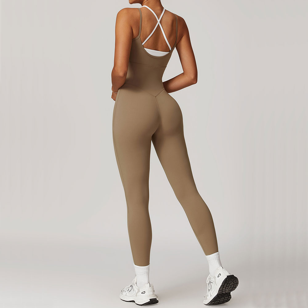 Color Blocked Jumpsuit Gym Set - Crossfit Workout With Equipment ulasan dan harga